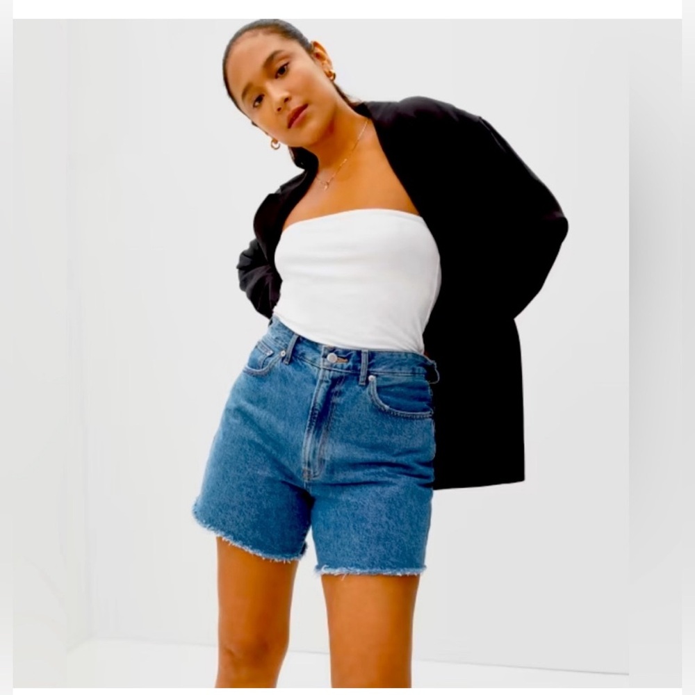 Everlane A-Line Denim Shorts